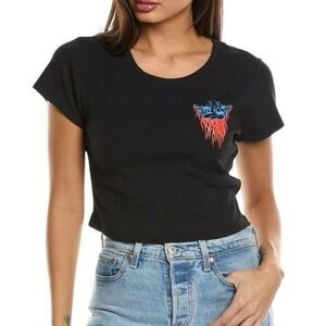 Boys Lie Black Tee with Blue and Red Graphic